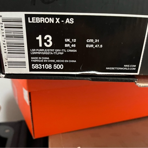 Nike Lebron 10 Area 72 Extraterrestrial Size 13 EUC - Picture 8 of 8